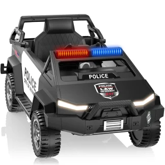 QUIKRA Licensed Ram 2500 24 Volt Ride on Toys for Big Kids, 2 Seater Electric Car for Kids with Remote Control, Bed Storage, Megaphone,4.3 Mph Max Speed