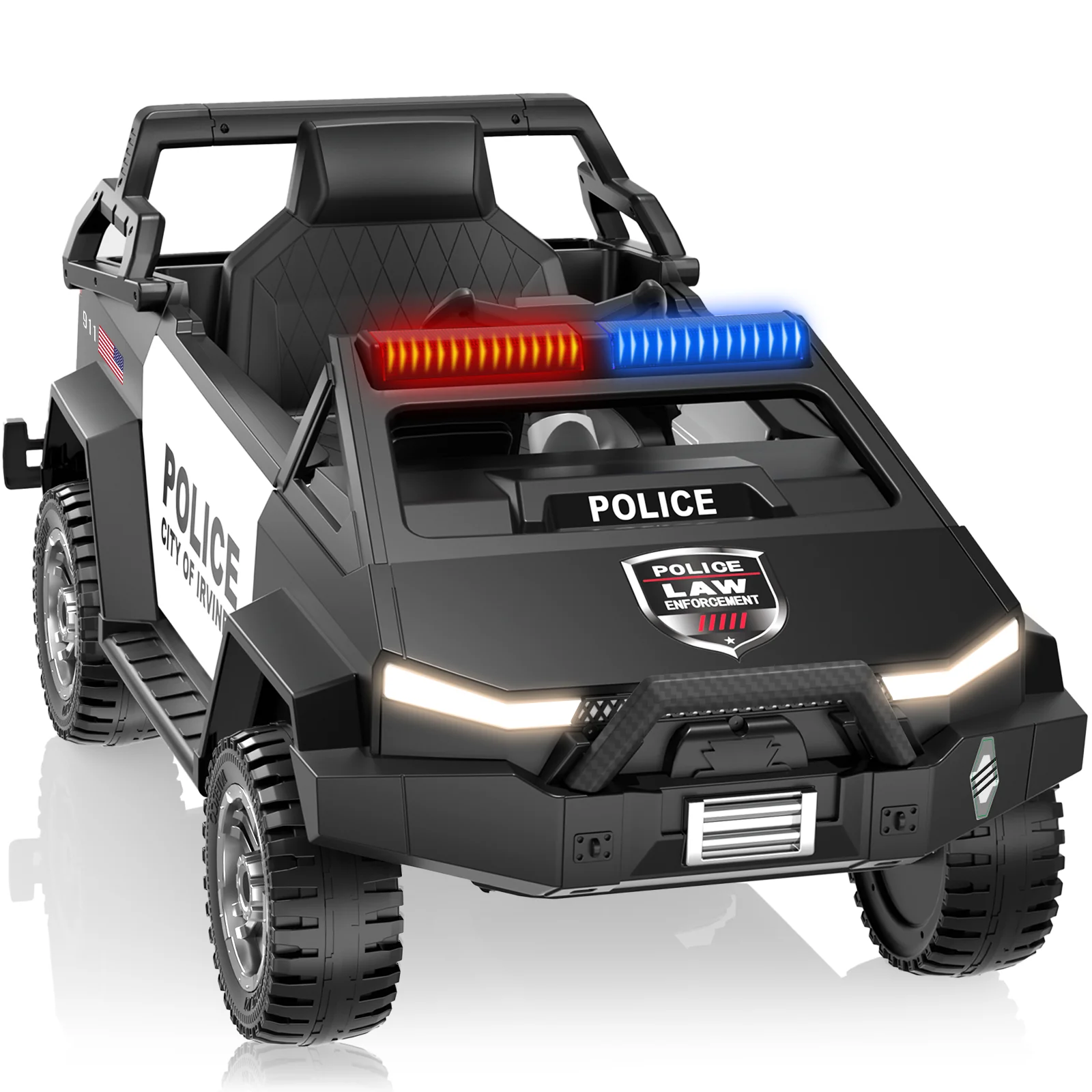 QUIKRA Licensed Ram 2500 24 Volt Ride on Toys for Big Kids, 2 Seater Electric Car for Kids with Remote Control, Bed Storage, Megaphone,4.3 Mph Max Speed