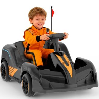 F1 Ride on Toys for Toddlers, 12V Ride on Cars with Remote Control, Music Player, Bluetooth, Electric Car for Boys Girls Gift 1.5-5 Years